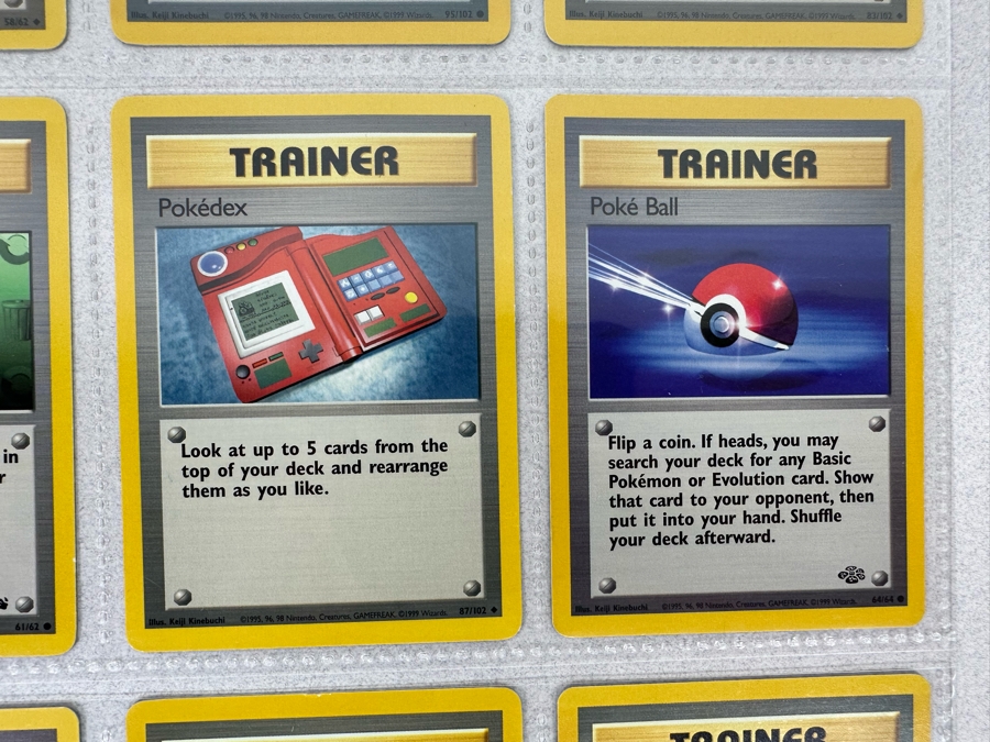 1999 'Unlimited' Third Print Run Pokemon Cards - 18 Cards Stored In Protective Sleeves Ready For Grading - One Holographic Cards [Photo 9]