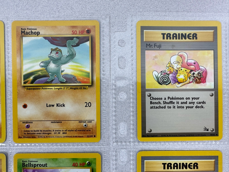 1999 'Unlimited' Third Print Run Pokemon Cards - 18 Cards Stored In Protective Sleeves Ready For Grading - One Holographic Cards [Photo 4]