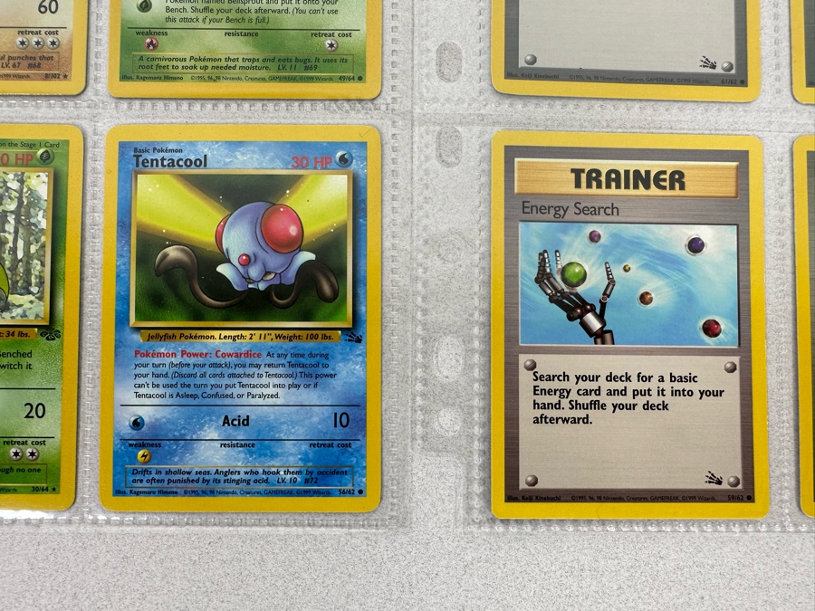 1999 'Unlimited' Third Print Run Pokemon Cards - 18 Cards Stored In Protective Sleeves Ready For Grading - One Holographic Cards [Photo 11]