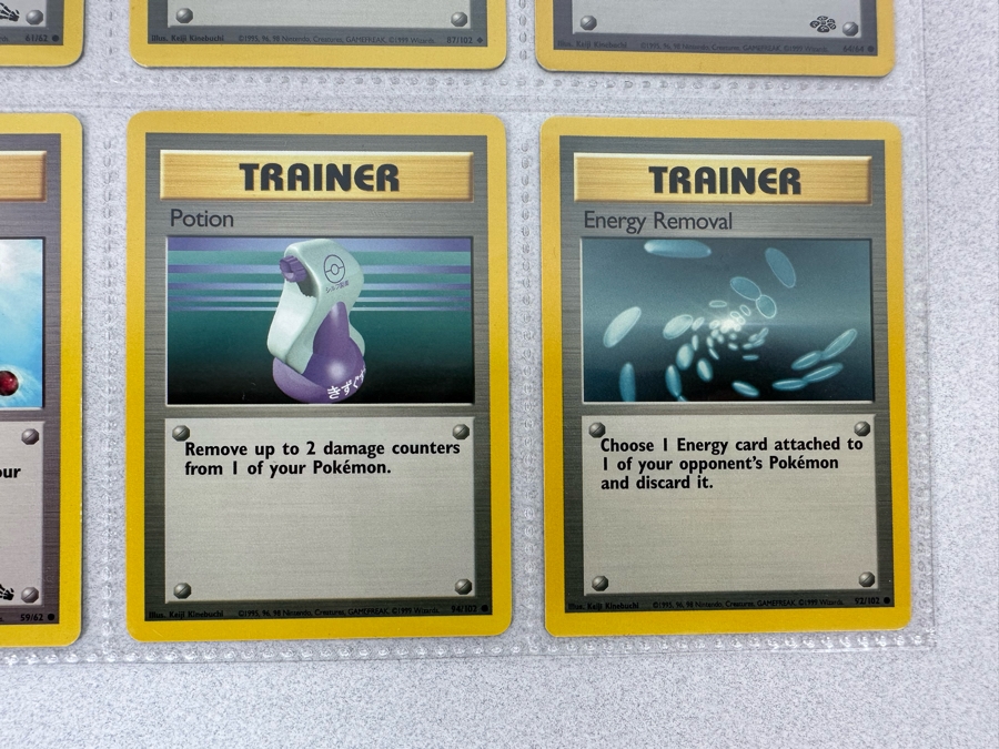 1999 'Unlimited' Third Print Run Pokemon Cards - 18 Cards Stored In Protective Sleeves Ready For Grading - One Holographic Cards [Photo 12]