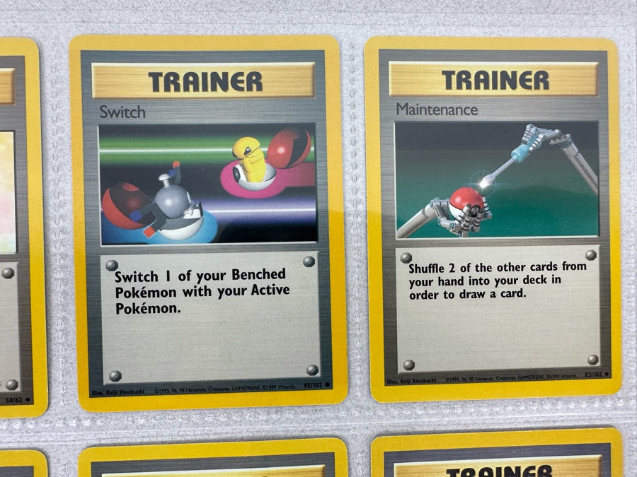 1999 'Unlimited' Third Print Run Pokemon Cards - 18 Cards Stored In Protective Sleeves Ready For Grading - One Holographic Cards [Photo 5]