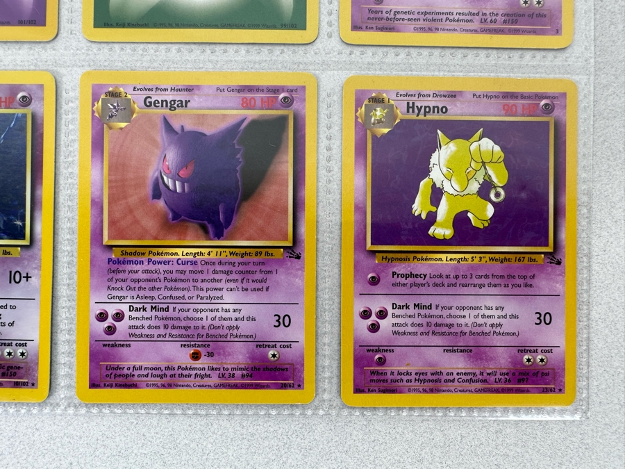 1999 'Unlimited' Third Print Run Pokemon Cards - 18 Cards Stored In Protective Sleeves Ready For Grading - Two Holographic Cards [Photo 12]