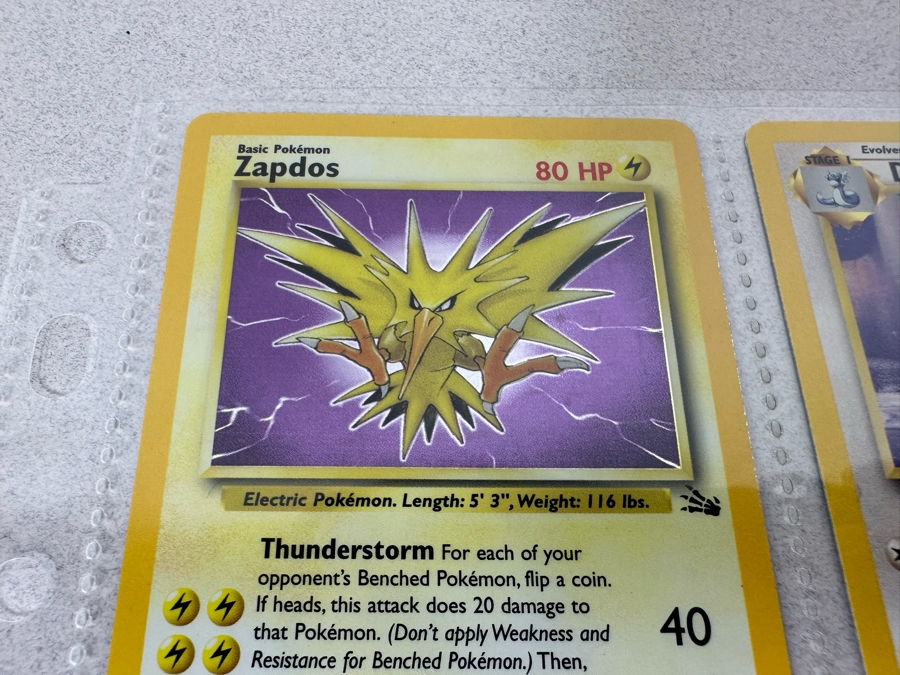 1999 'Unlimited' Third Print Run Pokemon Cards - 18 Cards Stored In Protective Sleeves Ready For Grading - Two Holographic Cards [Photo 4]