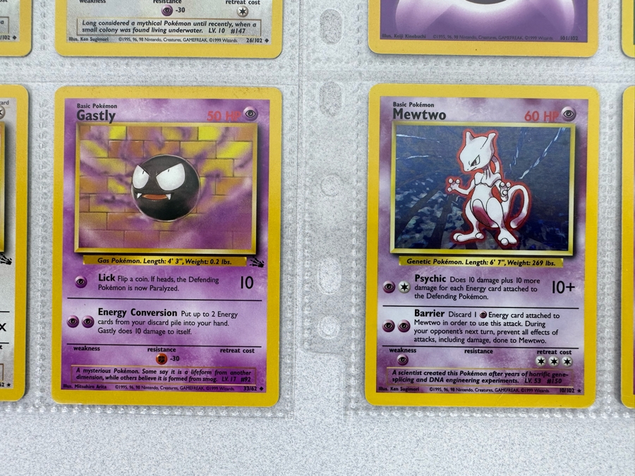 1999 'Unlimited' Third Print Run Pokemon Cards - 18 Cards Stored In Protective Sleeves Ready For Grading - Two Holographic Cards [Photo 11]