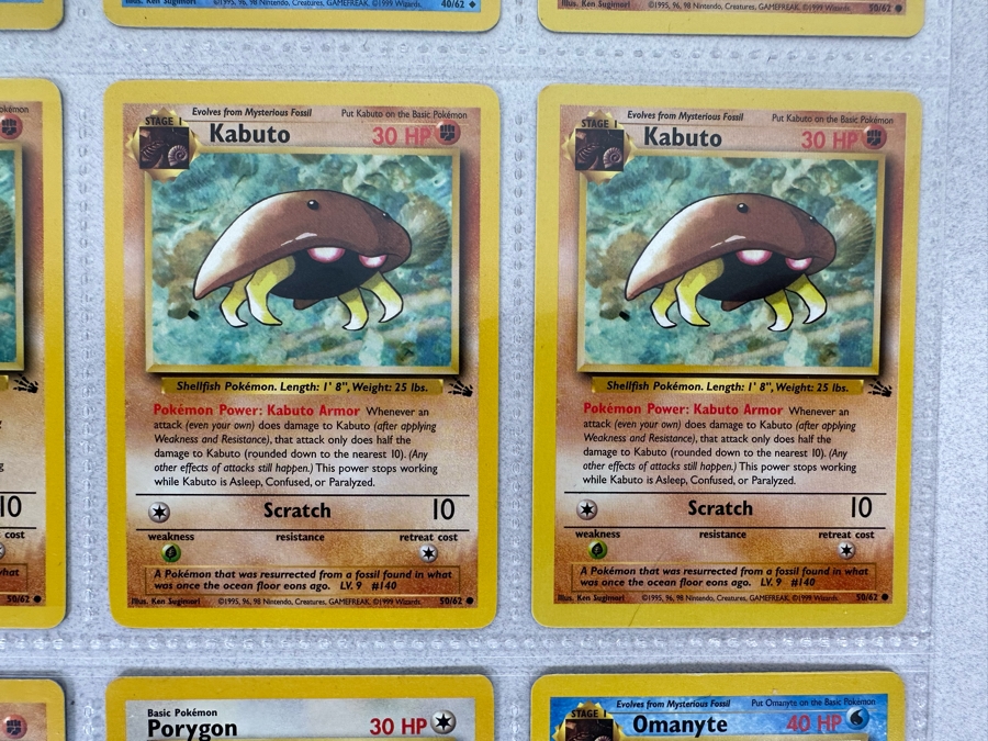 1999 'Unlimited' Third Print Run Pokemon Cards - 18 Cards Stored In Protective Sleeves Ready For Grading - Two Holographic Cards [Photo 9]