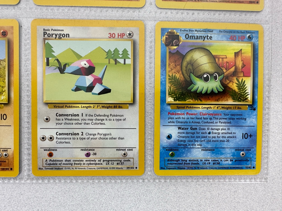 1999 'Unlimited' Third Print Run Pokemon Cards - 18 Cards Stored In Protective Sleeves Ready For Grading - Two Holographic Cards [Photo 13]