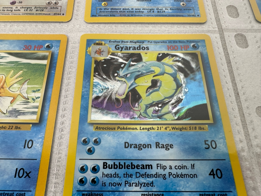1999 'Unlimited' Third Print Run Pokemon Cards - 18 Cards Stored In Protective Sleeves Ready For Grading - Two Holographic Cards [Photo 8]