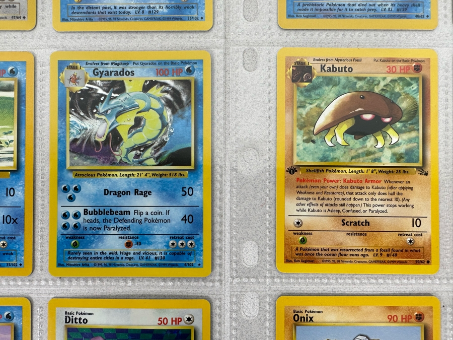 1999 'Unlimited' Third Print Run Pokemon Cards - 18 Cards Stored In Protective Sleeves Ready For Grading - Two Holographic Cards [Photo 7]