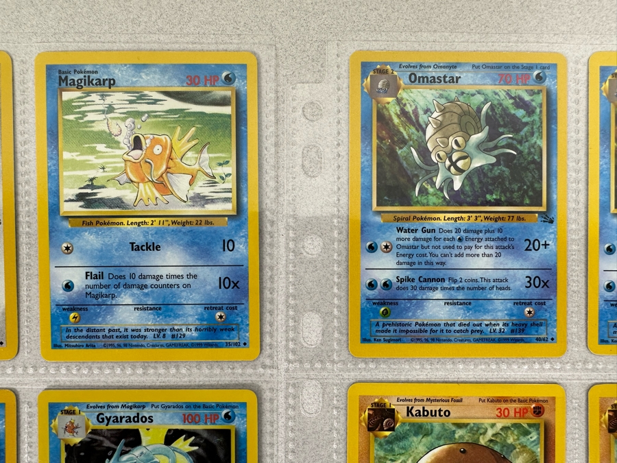 1999 'Unlimited' Third Print Run Pokemon Cards - 18 Cards Stored In Protective Sleeves Ready For Grading - Two Holographic Cards [Photo 4]