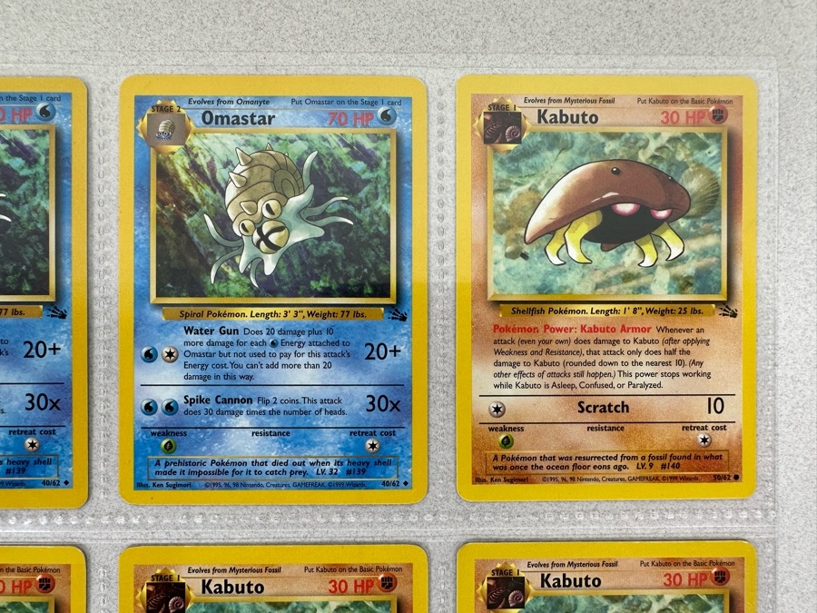 1999 'Unlimited' Third Print Run Pokemon Cards - 18 Cards Stored In Protective Sleeves Ready For Grading - Two Holographic Cards [Photo 5]