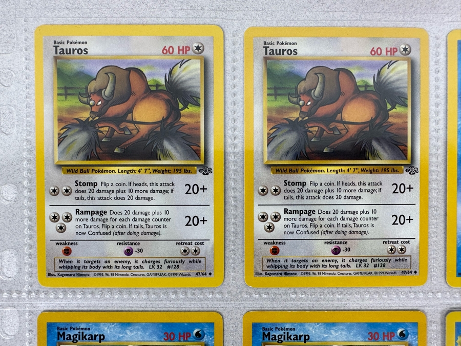 1999 'Unlimited' Third Print Run Pokemon Cards - 18 Cards Stored In Protective Sleeves Ready For Grading - Two Holographic Cards [Photo 3]