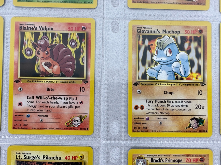 1999-2000 1st Edition Pokemon Cards - 18 Cards Stored In Protective Sleeves Ready For Grading [Photo 8]