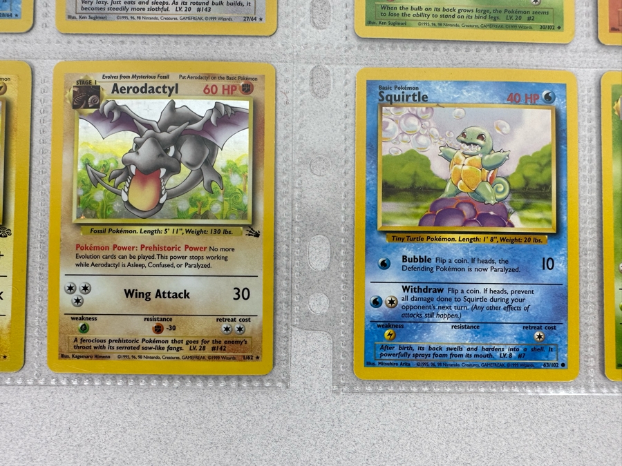 1999 'Unlimited' Third Print Run Pokemon Cards - 18 Cards Stored In Protective Sleeves Ready For Grading - Two Holographic Cards [Photo 12]