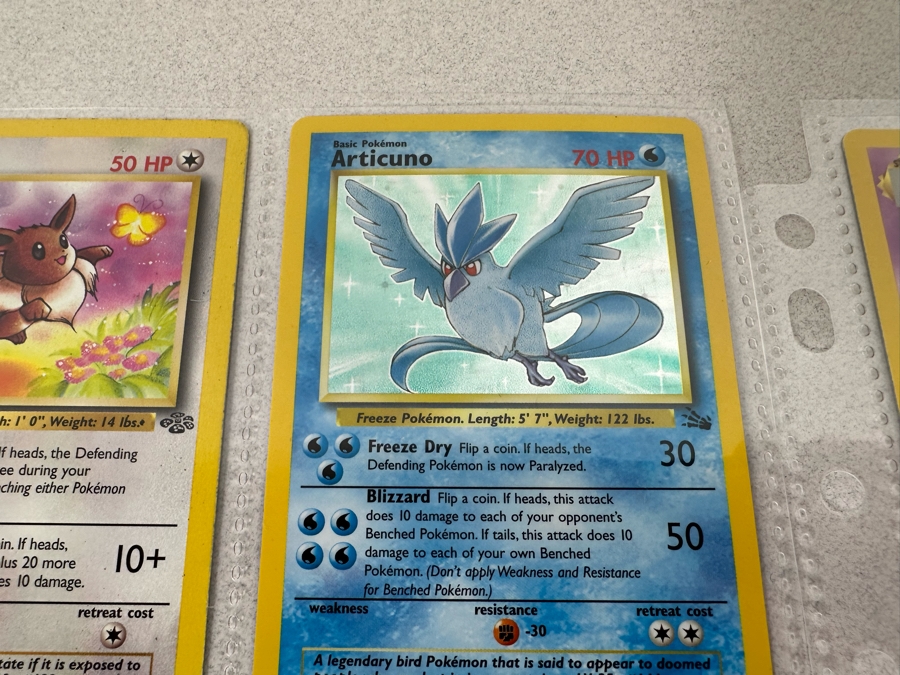 1999 'Unlimited' Third Print Run Pokemon Cards - 18 Cards Stored In Protective Sleeves Ready For Grading - Two Holographic Cards [Photo 5]