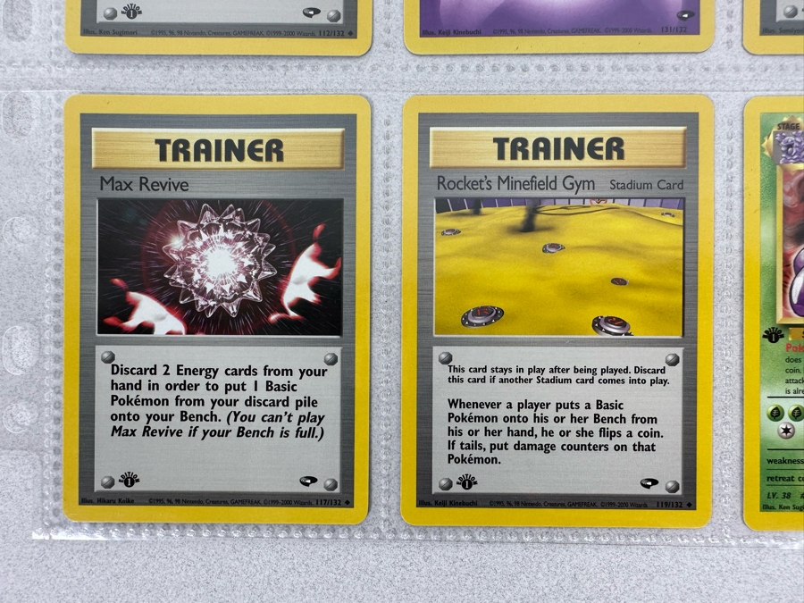 1999-2000 1st Edition Pokemon Cards - 18 Cards Stored In Protective Sleeves Ready For Grading [Photo 8]