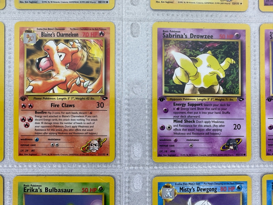 1999-2000 1st Edition Pokemon Cards - 18 Cards Stored In Protective Sleeves Ready For Grading [Photo 7]