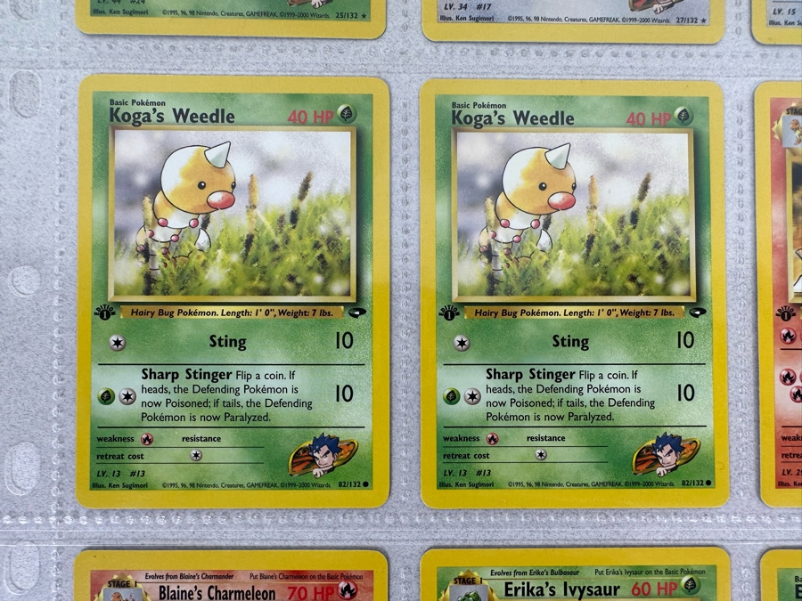 1999-2000 1st Edition Pokemon Cards - 18 Cards Stored In Protective Sleeves Ready For Grading [Photo 6]