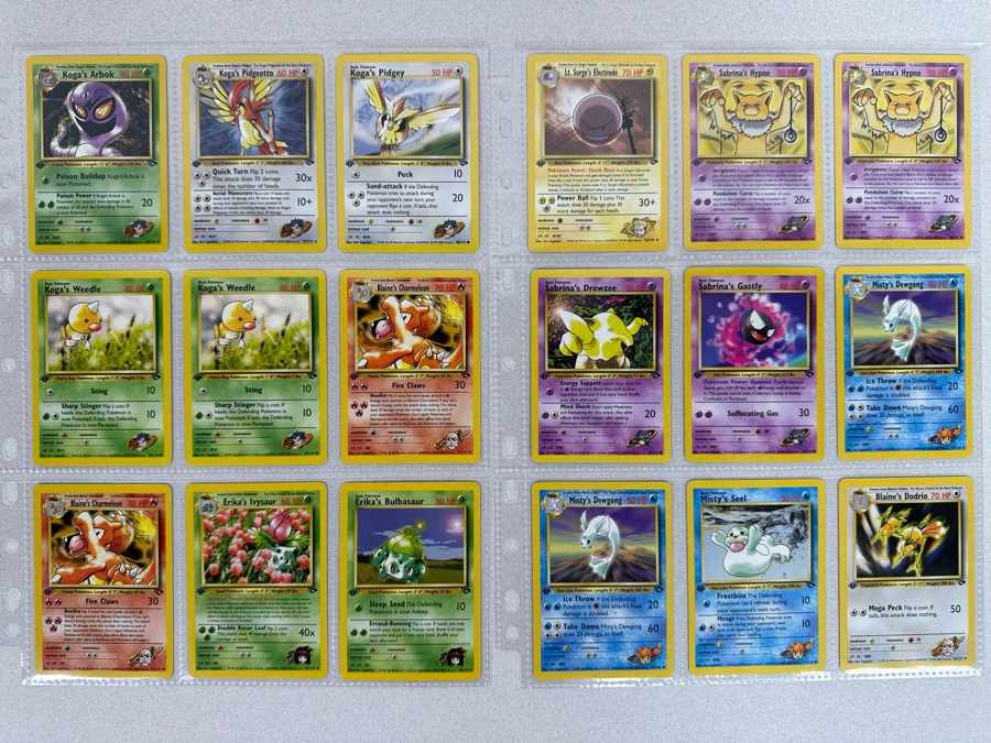 1999-2000 1st Edition Pokemon Cards - 18 Cards Stored In Protective Sleeves Ready For Grading [Photo 2]