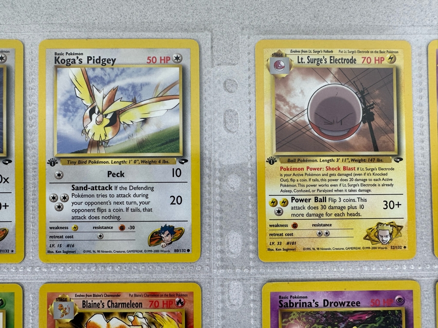 1999-2000 1st Edition Pokemon Cards - 18 Cards Stored In Protective Sleeves Ready For Grading [Photo 5]