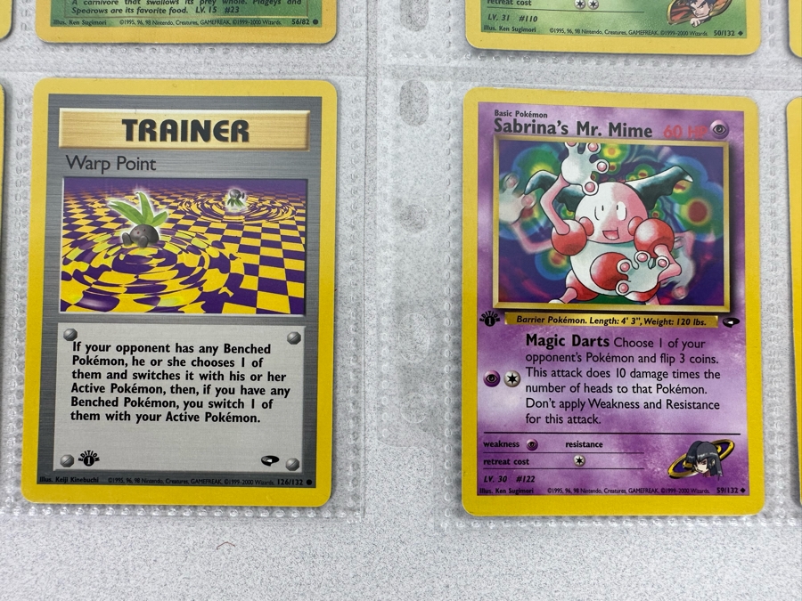 1999-2000 Some 1st Edition Pokemon Cards - 18 Cards Stored In Protective Sleeves Ready For Grading - Three Holographic Cards [Photo 11]