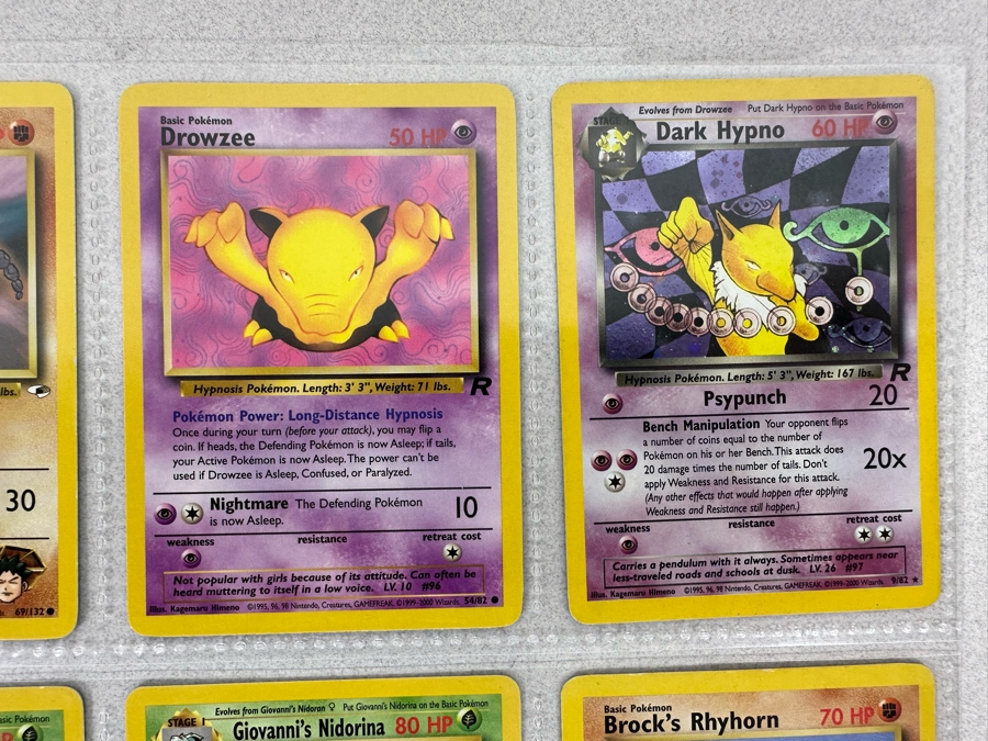 1999-2000 Some 1st Edition Pokemon Cards - 18 Cards Stored In Protective Sleeves Ready For Grading - Three Holographic Cards [Photo 6]