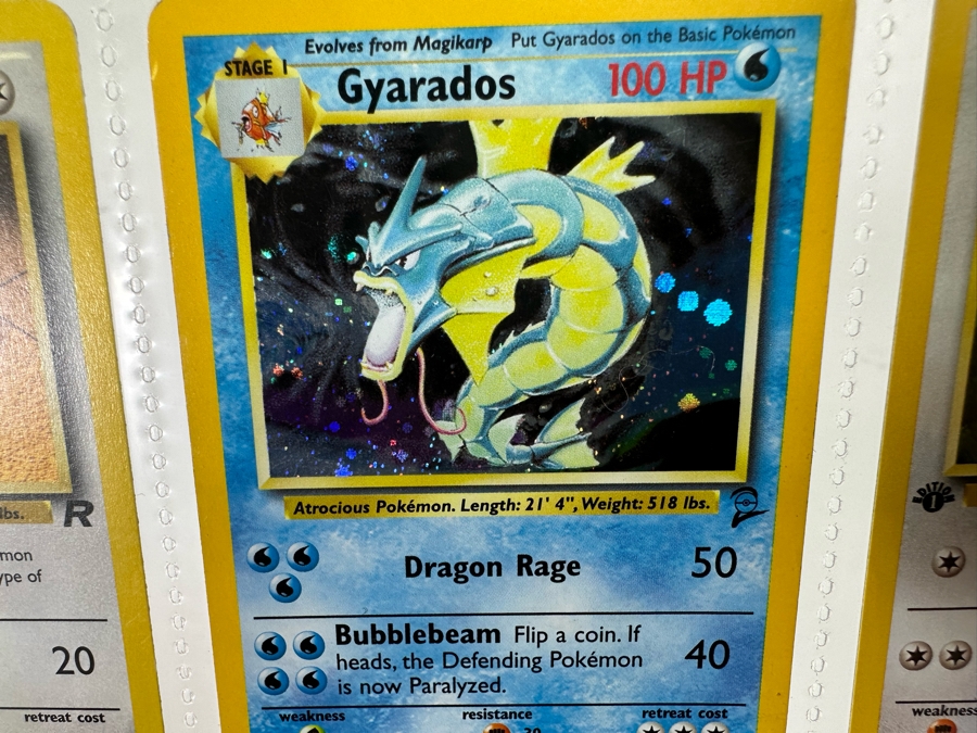 1999-2000 Some 1st Edition Pokemon Cards - 18 Cards Stored In Protective Sleeves Ready For Grading - Three Holographic Cards [Photo 13]