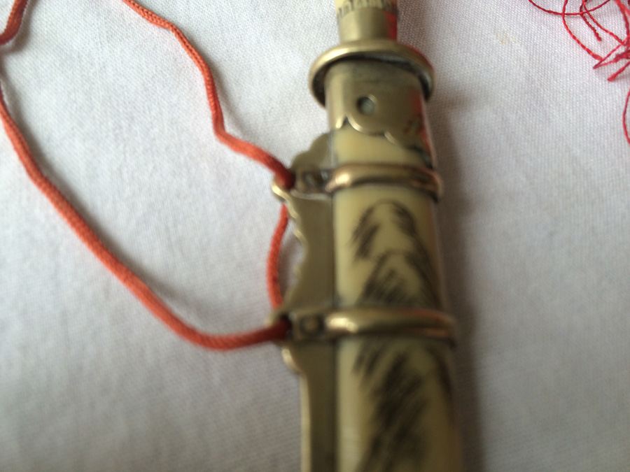 Vintage Asian Sword Replica Letter Opener with Sheath [Photo 4]