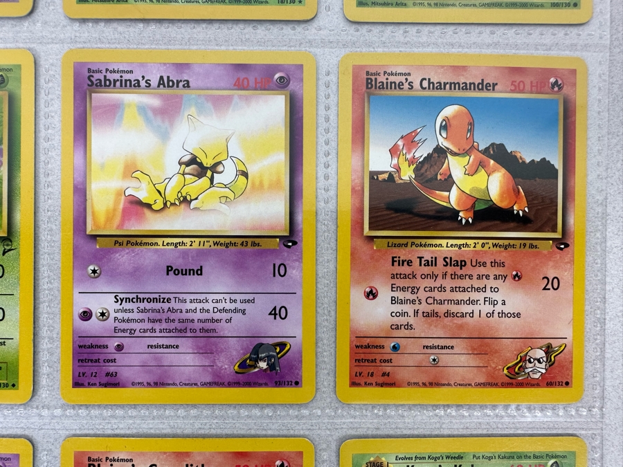 1999-2000 Pokemon Cards - 18 Cards Stored In Protective Sleeves Ready For Grading - Two Holographic Cards & Two 1st Edition Cards [Photo 9]