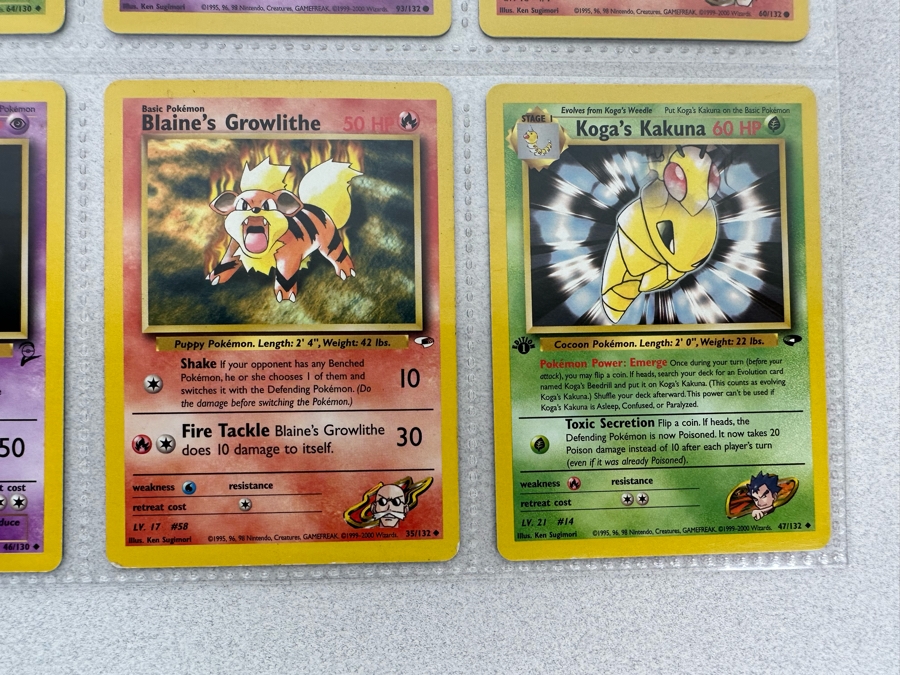 1999-2000 Pokemon Cards - 18 Cards Stored In Protective Sleeves Ready For Grading - Two Holographic Cards & Two 1st Edition Cards [Photo 12]