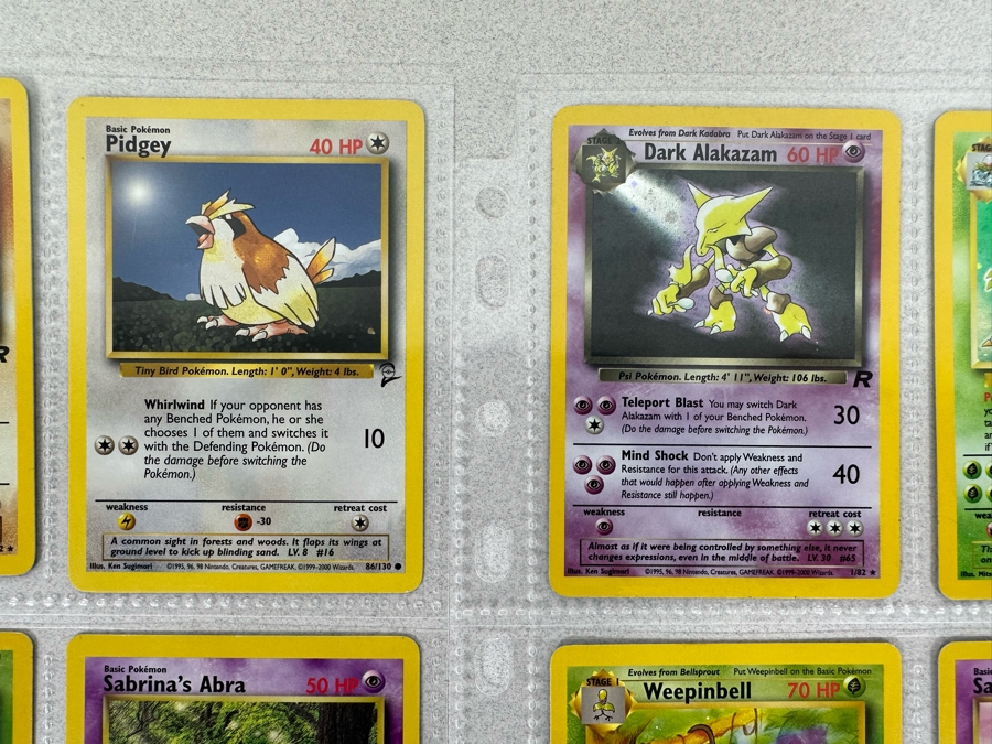 1999-2000 Pokemon Cards - 18 Cards Stored In Protective Sleeves Ready For Grading - Two Holographic Cards & Two 1st Edition Cards [Photo 4]
