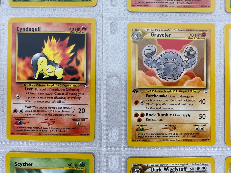 1995-2000 Pokemon Cards - 18 Cards Stored In Protective Sleeves Ready For Grading - Twelve 1st Edition Cards [Photo 6]