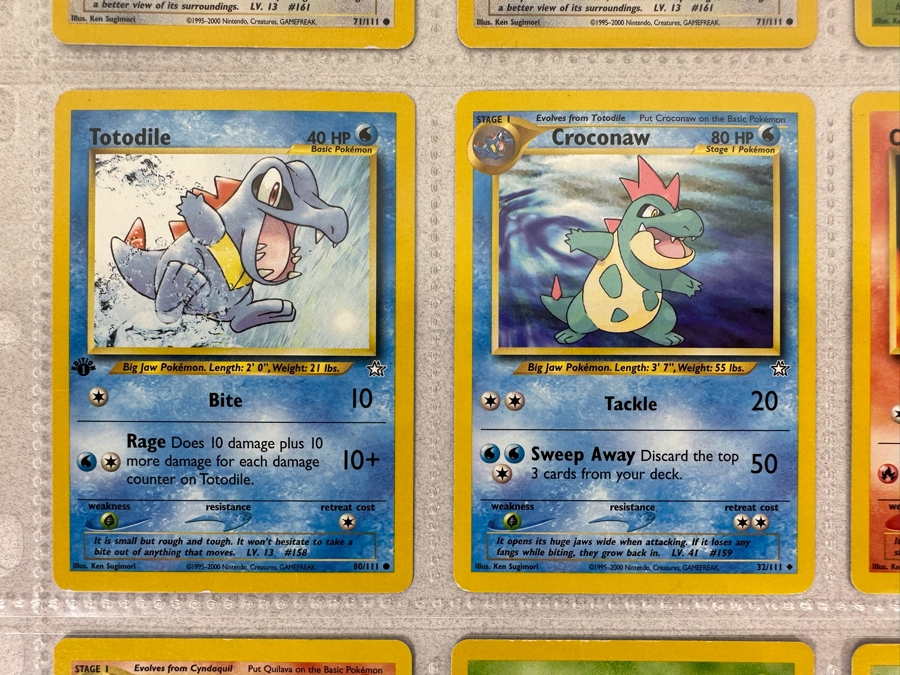 1995-2000 Pokemon Cards - 18 Cards Stored In Protective Sleeves Ready For Grading - Twelve 1st Edition Cards [Photo 5]
