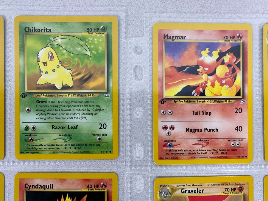 1995-2000 Pokemon Cards - 18 Cards Stored In Protective Sleeves Ready For Grading - Twelve 1st Edition Cards [Photo 2]