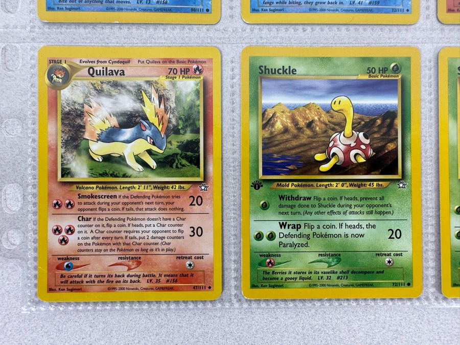 1995-2000 Pokemon Cards - 18 Cards Stored In Protective Sleeves Ready For Grading - Twelve 1st Edition Cards [Photo 8]