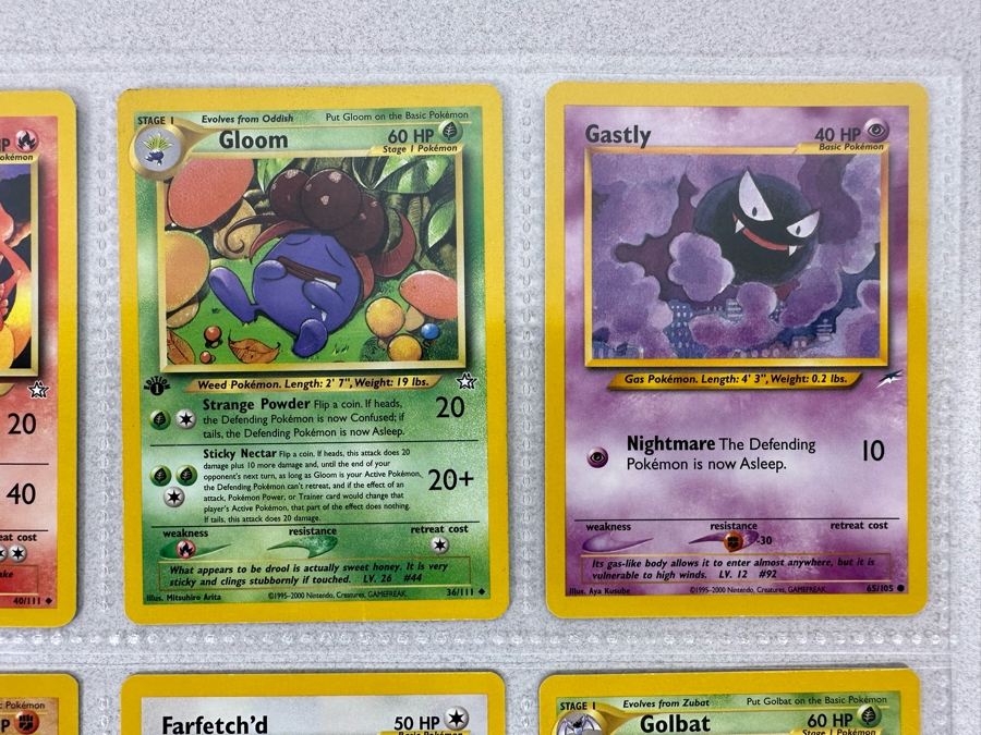 1995-2000 Pokemon Cards - 18 Cards Stored In Protective Sleeves Ready For Grading - Twelve 1st Edition Cards [Photo 4]
