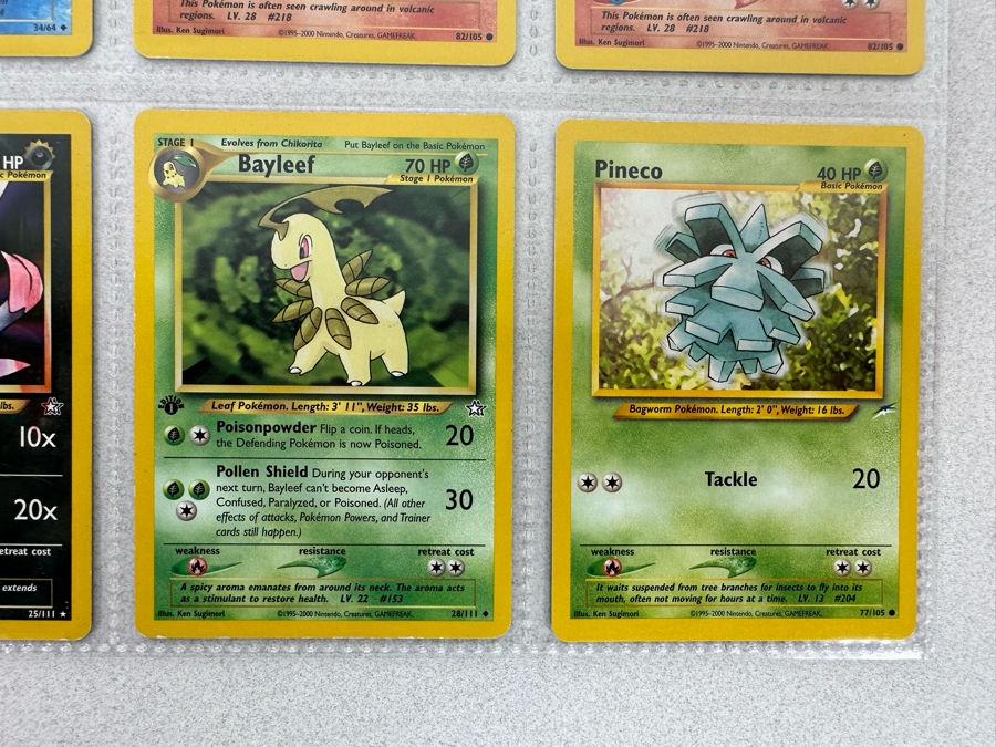1995-2000 Pokemon Cards - 18 Cards Stored In Protective Sleeves Ready For Grading - Five 1st Edition Cards [Photo 11]