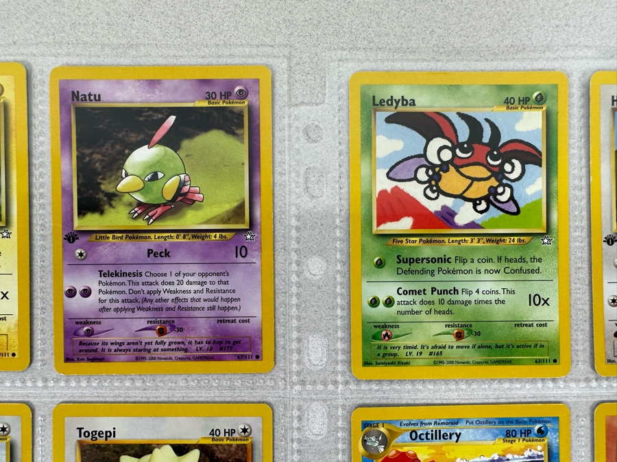1995-2000 Pokemon Cards - 18 Cards Stored In Protective Sleeves Ready For Grading - Five 1st Edition Cards [Photo 4]