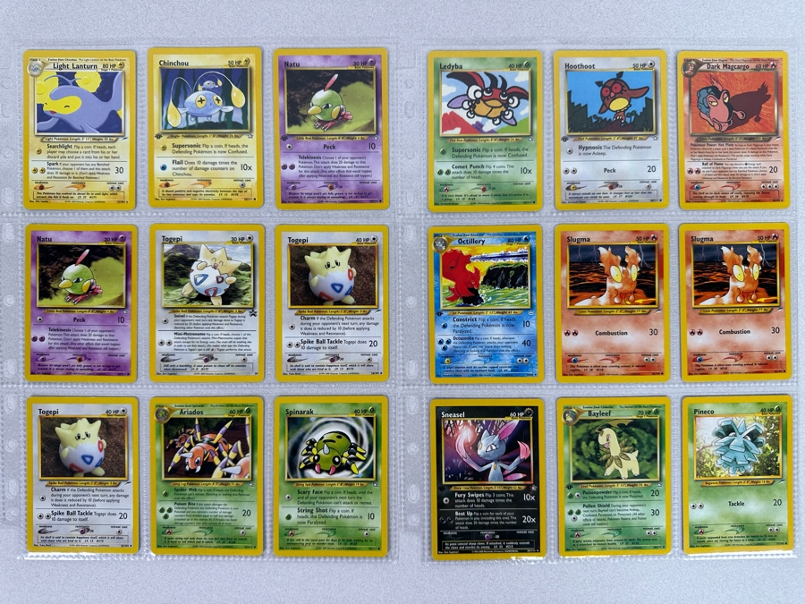 1995-2000 Pokemon Cards - 18 Cards Stored In Protective Sleeves Ready For Grading - Five 1st Edition Cards [Photo 2]