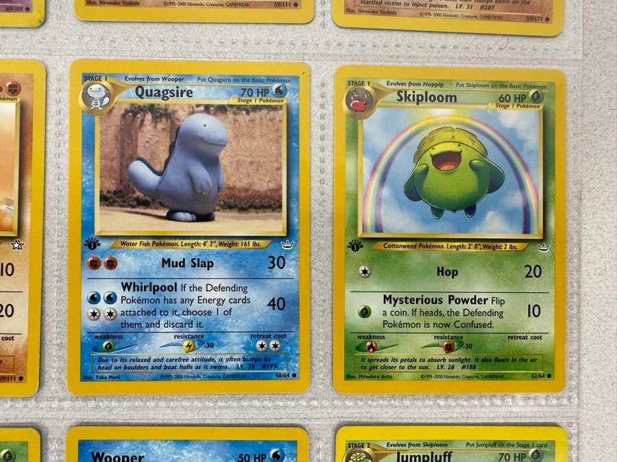 1995-2000 Pokemon Cards - 18 Cards Stored In Protective Sleeves Ready For Grading - Nine 1st Edition Cards & One Holographic Card [Photo 8]