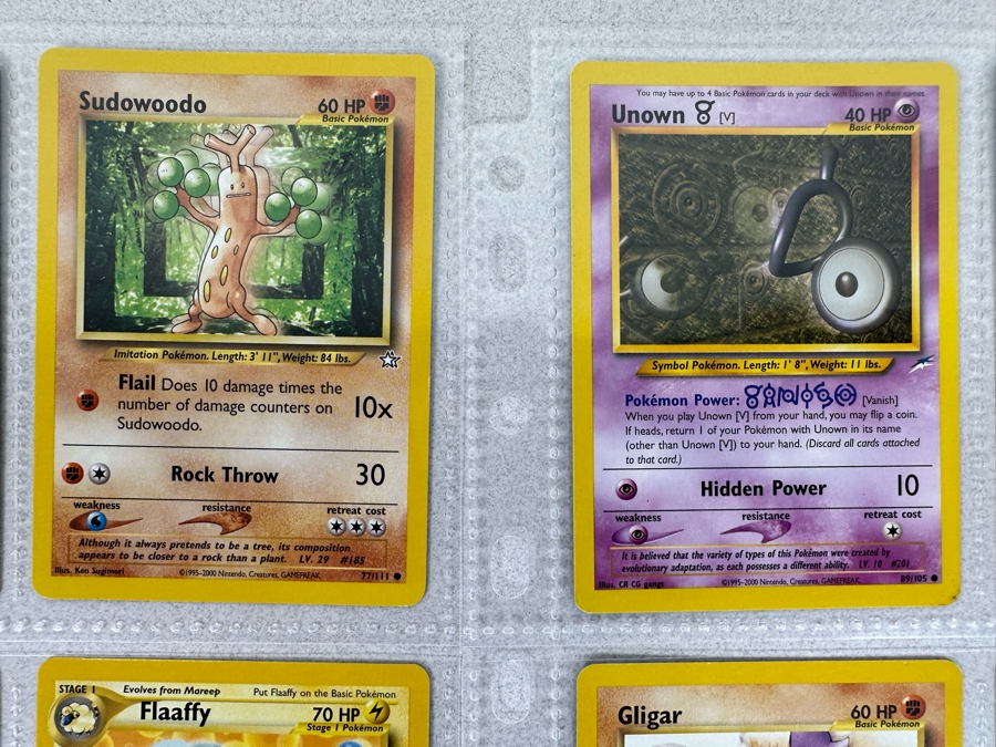 1995-2000 Pokemon Cards - 18 Cards Stored In Protective Sleeves Ready For Grading - Nine 1st Edition Cards & One Holographic Card [Photo 4]