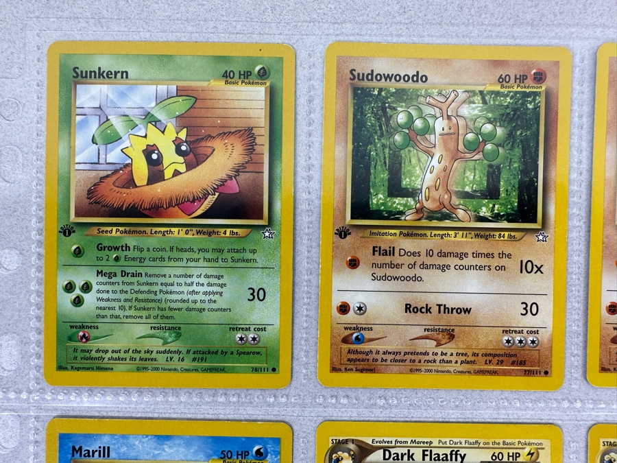 1995-2000 Pokemon Cards - 18 Cards Stored In Protective Sleeves Ready For Grading - Nine 1st Edition Cards & One Holographic Card [Photo 3]