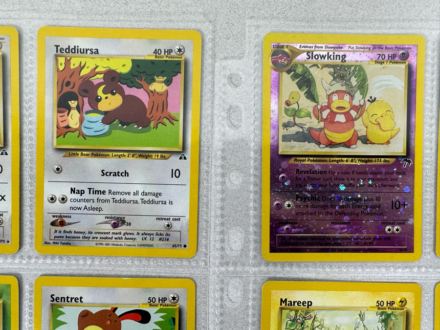 1995-2001 Pokemon Cards - 18 Cards Stored In Protective Sleeves Ready For Grading - Two Holographic Cards [Photo 3]