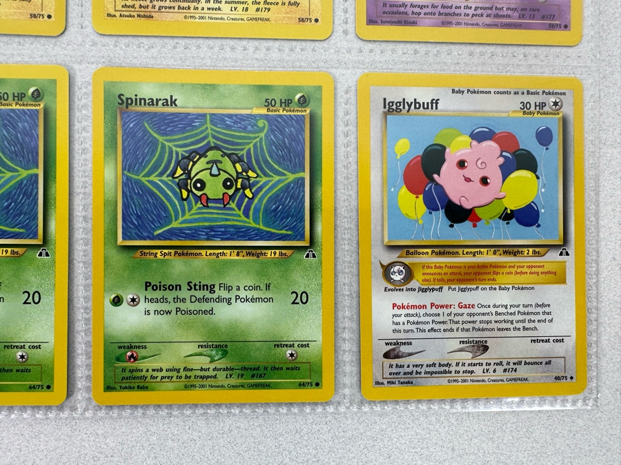 1995-2001 Pokemon Cards - 18 Cards Stored In Protective Sleeves Ready For Grading - Two Holographic Cards [Photo 12]