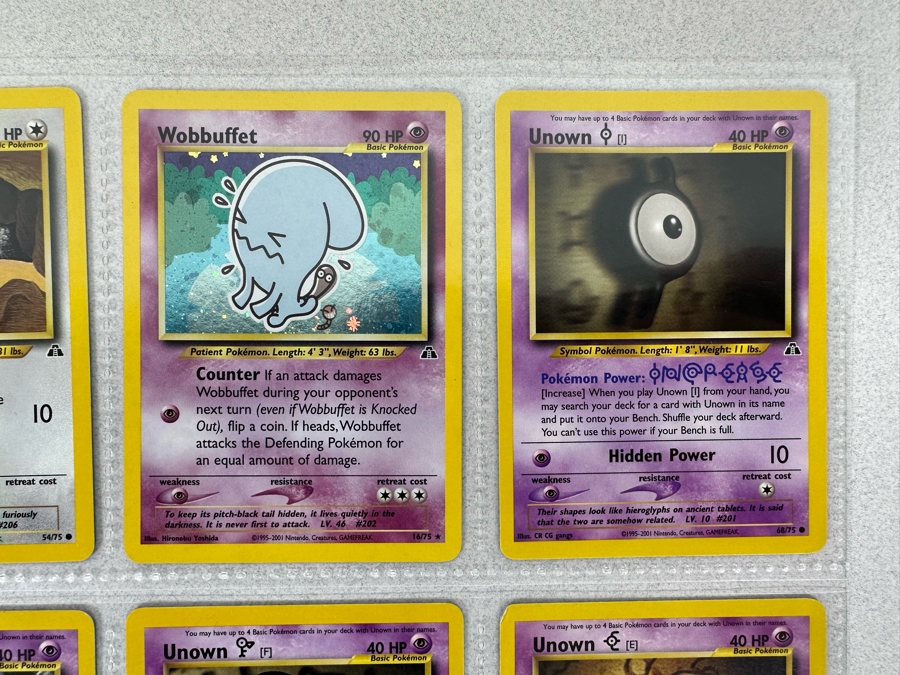 1995-2001 Pokemon Cards - 18 Cards Stored In Protective Sleeves Ready For Grading - Two Holographic Cards [Photo 5]