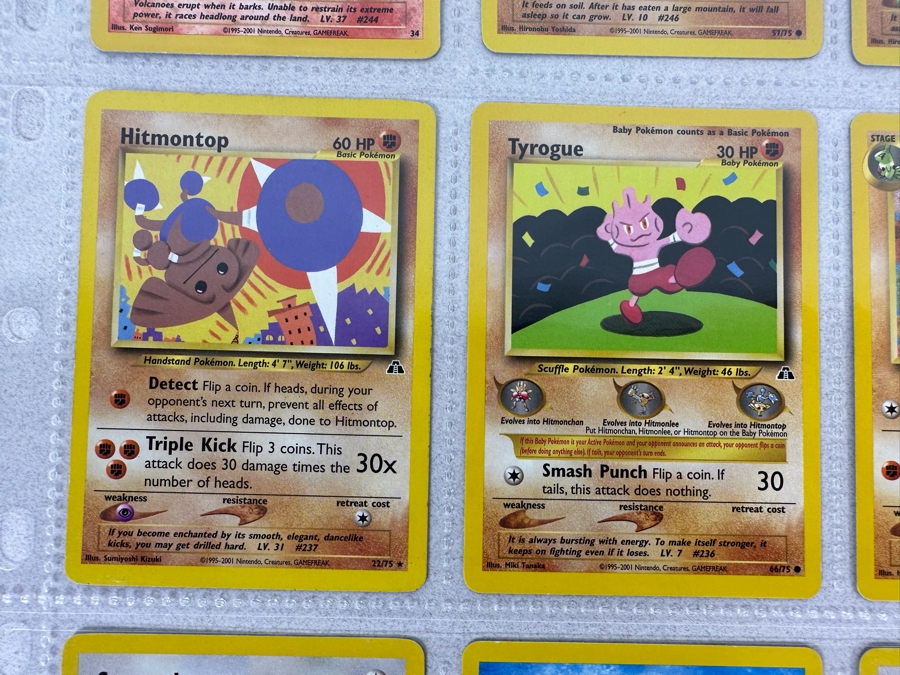 1995-2001 Pokemon Cards - 18 Cards Stored In Protective Sleeves Ready For Grading - Two Holographic Cards [Photo 7]