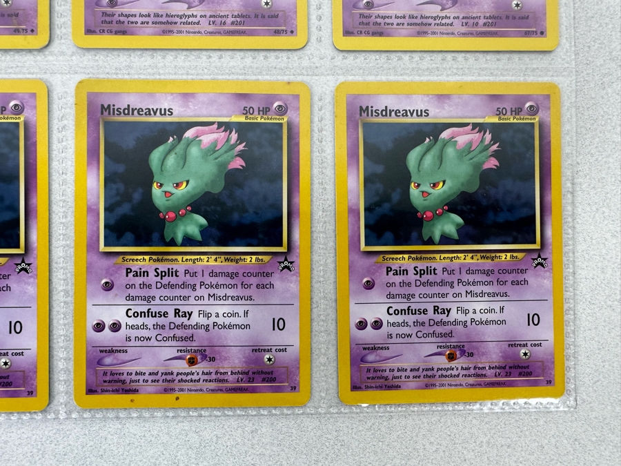 1995-2001 Pokemon Cards - 18 Cards Stored In Protective Sleeves Ready For Grading - Two Holographic Cards [Photo 12]