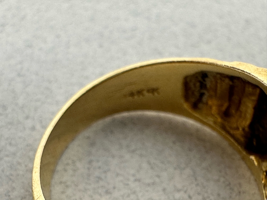 14K Gold Ruby Diamonds Ring Size 8.5 8.9g [Photo 9]