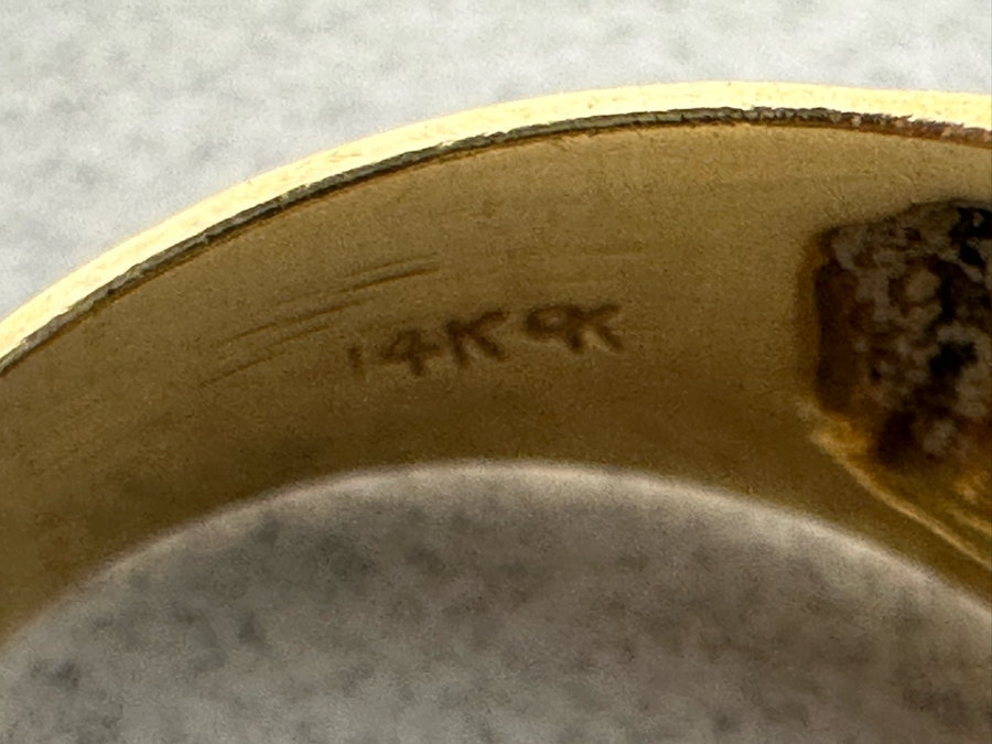 14K Gold Ruby Diamonds Ring Size 8.5 8.9g [Photo 11]