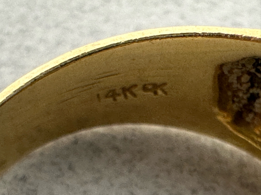 14K Gold Ruby Diamonds Ring Size 8.5 8.9g [Photo 10]