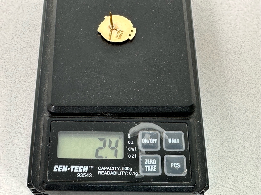 10K Gold Diamonds Caterpillar 30 Years Of Service Pin 2.4g